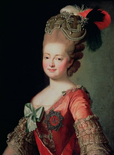 Retrato de María Fiódorovna (1759-1828) de Russian School